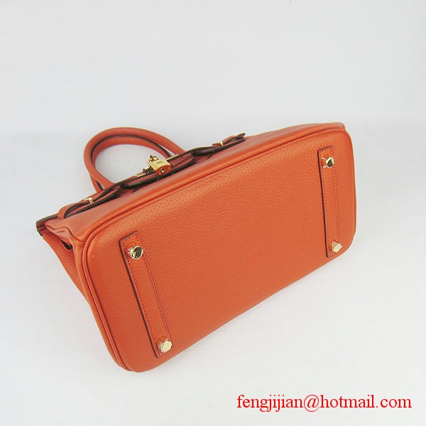 Hermes Birkin 30cmTogo Bag Light Orange 6088 Hermes Birkin 30cmTogo Bag Light Orange 6088